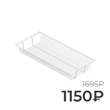 Полка-корзина Larvij, 903x406 мм, белый, L9550WH