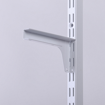 Кронштейны для ЛДСП полки Larvij, 150x70x18 мм, белый, 2 шт., L9096WH