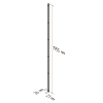Стойка Larvij, 1955 мм, белый, L9120WH
