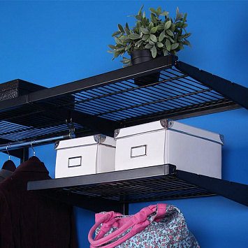 Декоративная планка для проволочной полки Larvij, 600 мм, черный, L9704-1BL