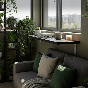 Кронштейн Larvij Angle, 75x20x125 мм, белый, L7652WH