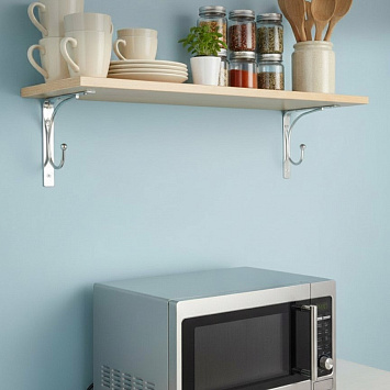 Кронштейн Larvij Сван, 150x21x150 мм, xром, L7623CH