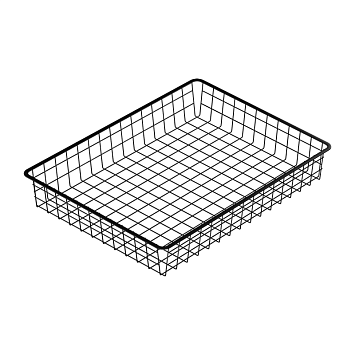 Корзина проволочная Larvij, 555x410x85 мм, черный, L9529BL(N)