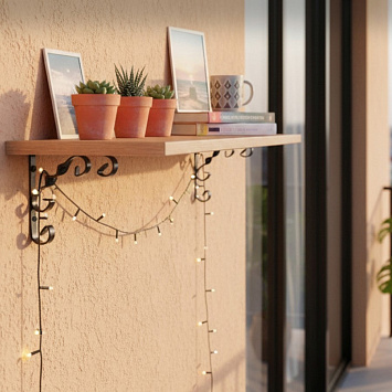 Кронштейн Larvij Орнаментал, 110x13x110 мм, антик бронза, L7404AB