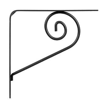 Кронштейн Larvij Роза, 200x21x200 мм, черный, L7632BL