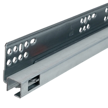 Шариковые направляющие Larvij, с доводчиком, 500 мм, никель, 2 шт., L9606-C500NI