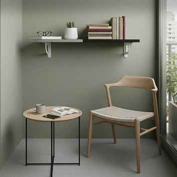 Кронштейн Larvij D-WALL, 180x23x120 мм, белый, L7721WH