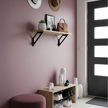 Кронштейн Larvij Даймонд, 180x180x25 мм, черный, L7727BL