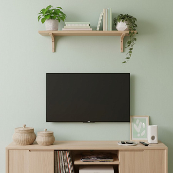 Кронштейны Larvij Деревянные, 200x18x125 мм, сосна, 2 шт., L5201