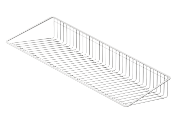 Обувница проволочная Larvij, 893x368 мм, белый, L94105-35WH