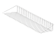 Обувница проволочная Larvij, 893x368 мм, белый, L94105-35WH