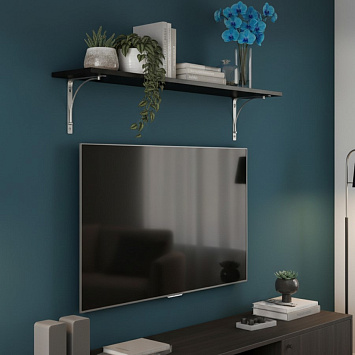 Кронштейн Larvij Арочный, 200x21x200 мм, шампанское, L7605CE