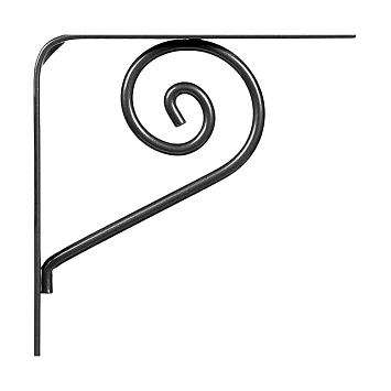 Кронштейн Larvij Роза, 150x21x150 мм, черный, L7631BL