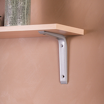 Кронштейн Larvij Кантиливер, 125x20x150 мм, серый, L7496GA