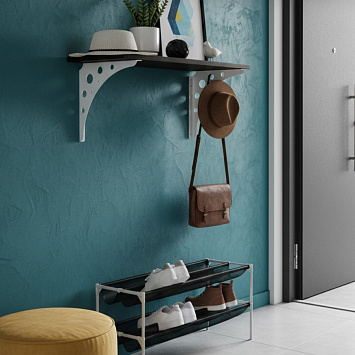 Кронштейн Larvij Mун, 250x250x26 мм, белый, L7731WH