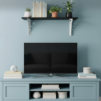 Кронштейн Larvij Mун, 250x250x26 мм, белый, L7731WH