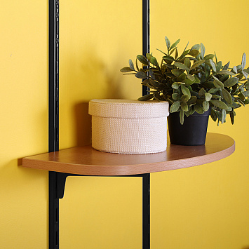 Стеновая стойка однопазная Larvij, 1500 мм, черный, L8140BL