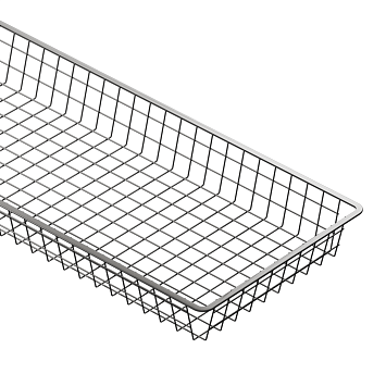 Корзина проволочная Larvij, 893x368x85 мм, серый, L951008-35GA