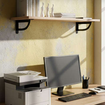 Кронштейн Larvij D-WALL, 180x23x120 мм, черный, L7721BL