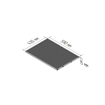 Полка мелкосеточная Larvij, 590x420 мм, магнолия, L99M64MG