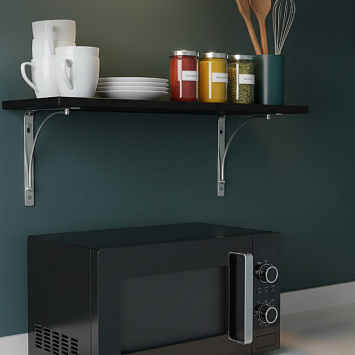 Кронштейн Larvij Арочный, 200x21x200 мм, шампанское, L7605CE