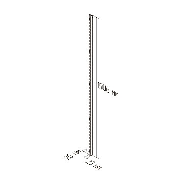 Стойка Larvij, 1506 мм, белый, L9115WH