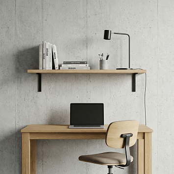 ЛДСП полка Larvij, 600x16x250 мм, дуб Бунратти, LWBO625