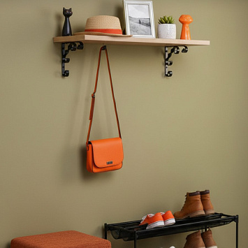 Кронштейн Larvij Орнаментал, 110x13x110 мм, черный, L7404BL