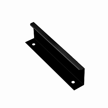 Ручка мебельная Larvij торцевая, 96 мм, черный, L4.edge02.096BL