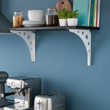 Кронштейн Larvij Mун, 250x250x26 мм, белый, L7731WH