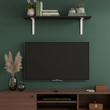 Кронштейн Larvij Ренифорс, 200x30x150 мм, белый, L7502WH