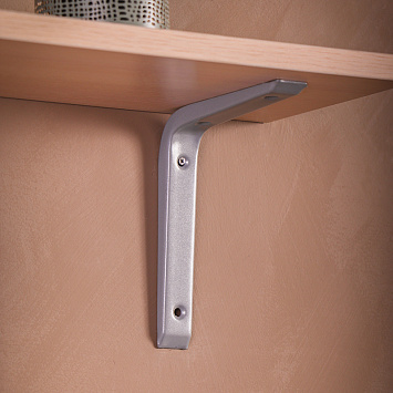 Кронштейн Larvij Кантиливер, 125x20x150 мм, серый, L7496GA