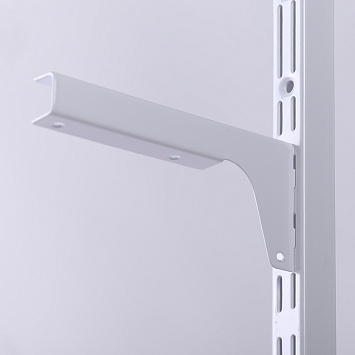 Кронштейны для ЛДСП полки Larvij, 150x70x18 мм, белый, 2 шт., L9096WH