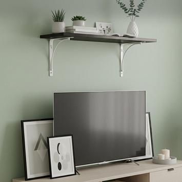 Кронштейн Larvij Арочный, 200x21x200 мм, белый, L7605WH