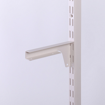 Кронштейны для ЛДСП полки Larvij, 150x70x18 мм, магнолия, 2 шт., L9096MG