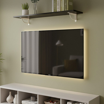 Кронштейн Larvij D-WALL, 180x23x120 мм, белый, L7721WH