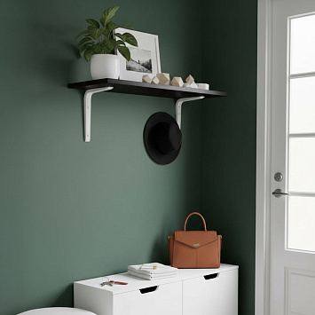 Кронштейн Larvij Ренифорс, 200x30x150 мм, белый, L7502WH