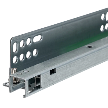 Шариковые направляющие Larvij, без доводчика, 400 мм, никель, 2 шт., L9606-400NI