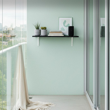 Кронштейн Larvij Ренифорс, 150x30x125 мм, белый, L7501WH