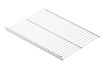 Обувница стационарная Larvij, 462x355 мм, белый, L9455-ST35WH