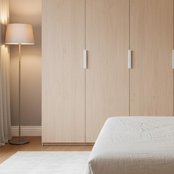 Ручка мебельная Larvij торцевая, 96 мм, серебро, L4.edge02.096SI