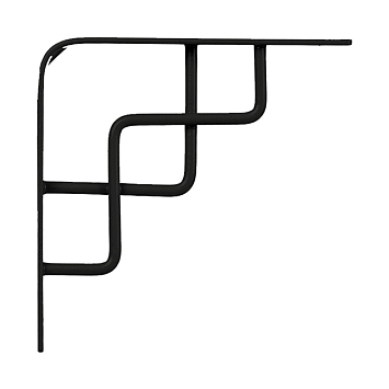 Кронштейн Larvij Степ, 150x21x150 мм, чёрный, L7607BL