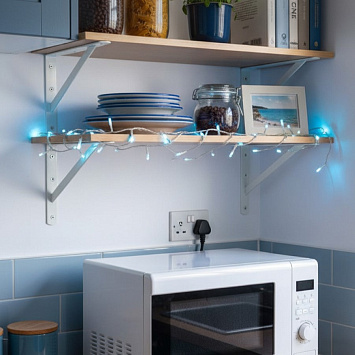 Кронштейн Larvij Промышленный, 200x30x300 мм, белый, L7450WH