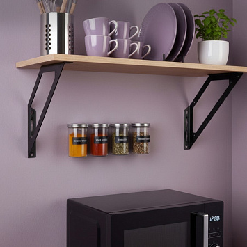 Кронштейн Larvij Даймонд, 275x275x25 мм, черный, L7728BL