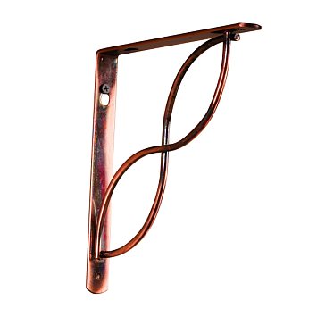 Кронштейны Larvij Твист, 200x200 мм, медь, 2 шт., LBRSET200LUX