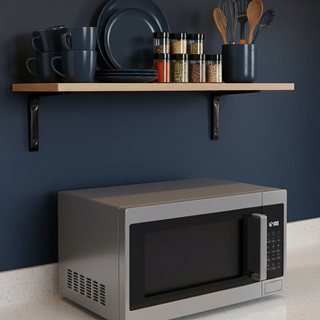 Кронштейн Larvij Ренифорс, 150x30x125 мм, черный, L7501BL