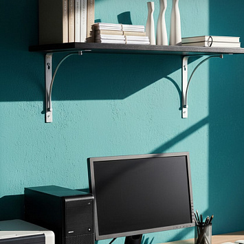 Кронштейн Larvij Арочный, 200x21x200 мм, шампанское, L7605CE