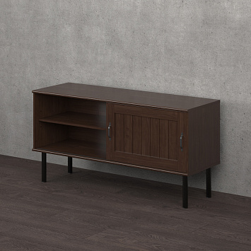 Ножка мебельная Larvij, 150xØ30 мм, черный, L61R15BL30
