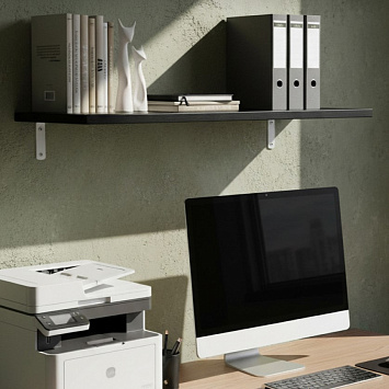 Кронштейн Larvij Angle, 75x20x125 мм, белый, L7652WH