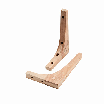 Кронштейны Larvij Деревянные, 150x18x100 мм, сосна, 2 шт., L5200